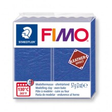 Fimo 8010-309 Modelleme Kili  Leather (Derı) Effect 57 Gr. Indıgo Mavisı - FİMO