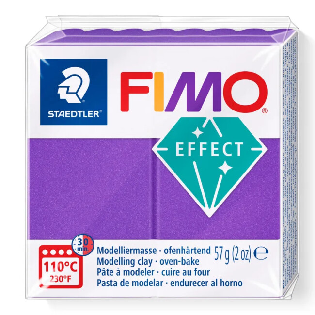 Fimo Effect Polimer Kil 57 g Metallic Lila 61 - Fimo