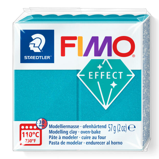 Fimo Effect Polimer Kil 57 g Metallic Turquoise 36 - 1