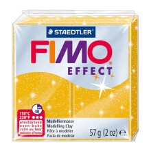 Fimo Effect Polimer Kil - Glitter Gold - 57g - FİMO