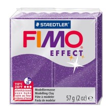 Fimo Effect Polimer Kil - Glitter Lila - 57g - FİMO
