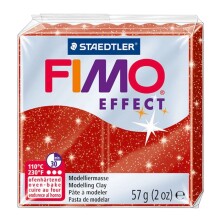 Fimo Effect Polimer Kil - Glitter Red - 57g - FİMO