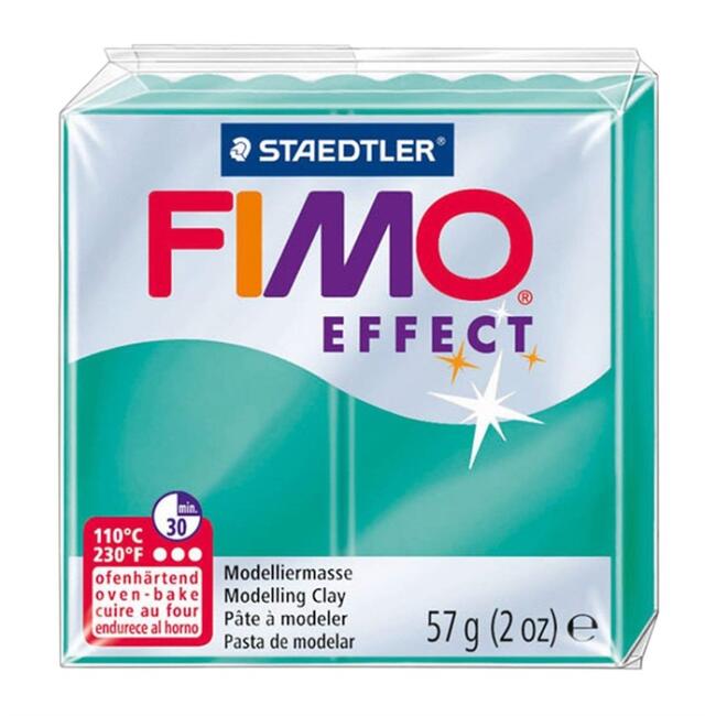 Fimo Effect Polimer Kil Translucent Green 57 g - 1