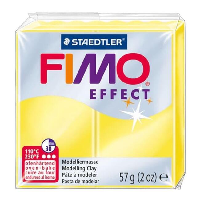 Fimo Effect Polimer Kil Translucent Yellow 57 g - 2