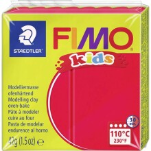 Fimo Kids Modelleme Kili 42 g Red Glitter 212 - FİMO