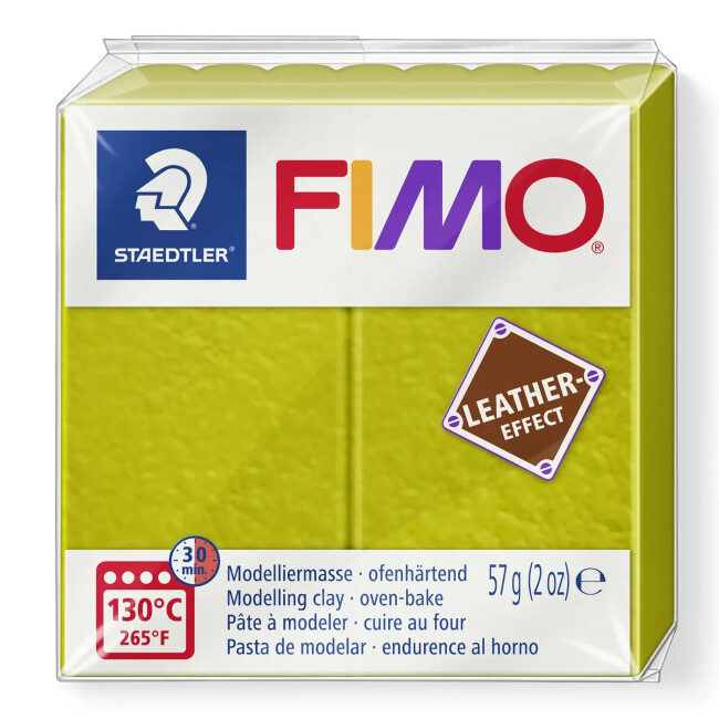 Fimo Leather Effect Polimer Kil 57 g Olive 519 - Fimo
