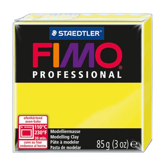 Fimo Professional Polimer Kil - Lemon Yellow - 85g - 1