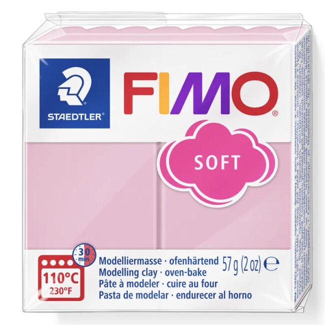 Fimo Soft Polimer Kil 57 g Strawberry Cream T21 - Fimo