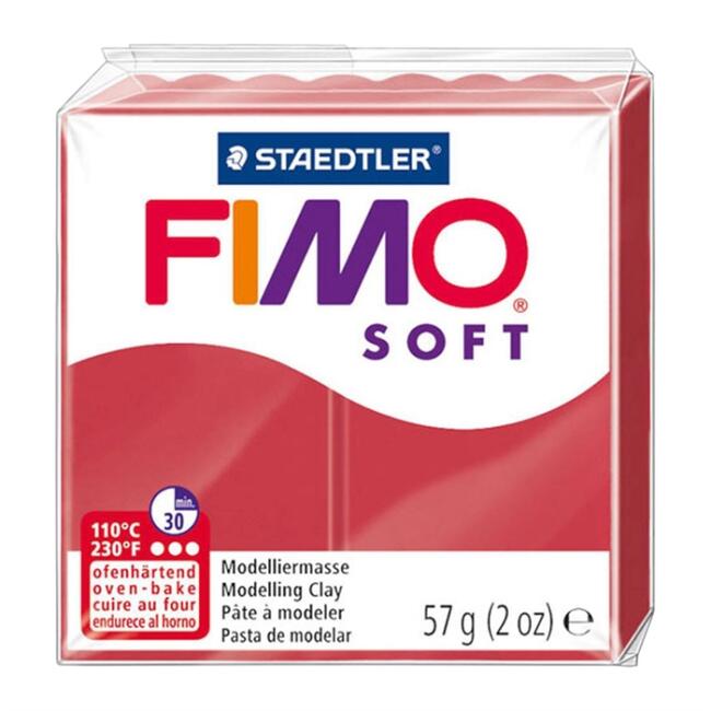 Fimo Soft Polimer Kil Cherry Red 57 g - 2