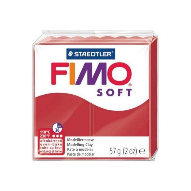 Fimo Soft Polimer Kil Christmas Red 57 g - 1