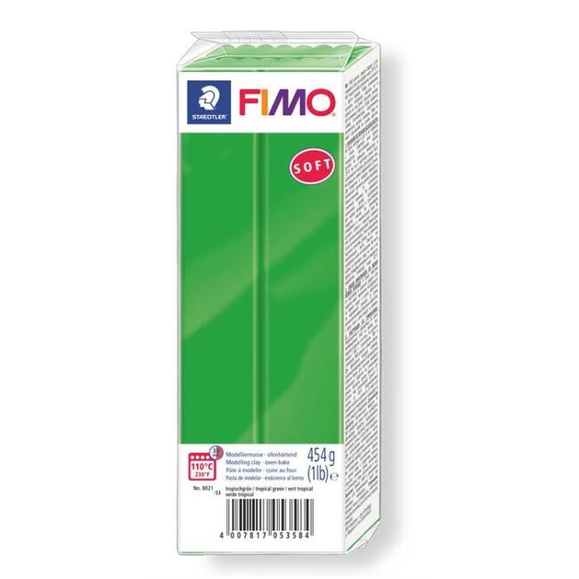 Fimo Soft Polimer Kil Tropical Green 454 g - 1