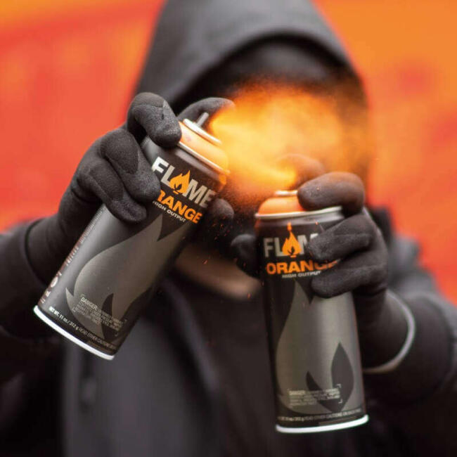 Flame Orange 400Ml Fo-833 Stone Dark Grey - 3