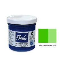 Flashe Matt Akrilik Boya 125 ml Brilliant Green 558 - Lefranc Bourgeois