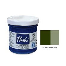 Flashe Matt Akrilik Boya 125 ml Sepia Brown 107 - Lefranc Bourgeois