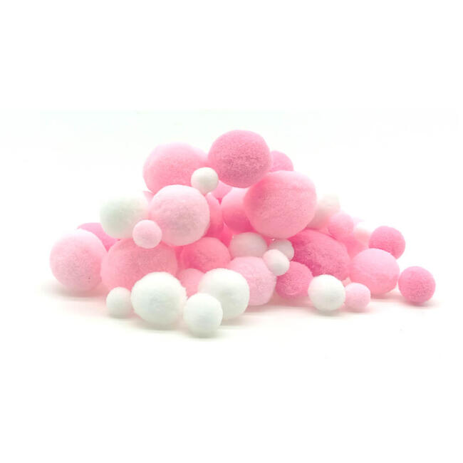 Funny Kids Karışık Renkli Ponpon 15 g Pembe Renkler 18322 - 1