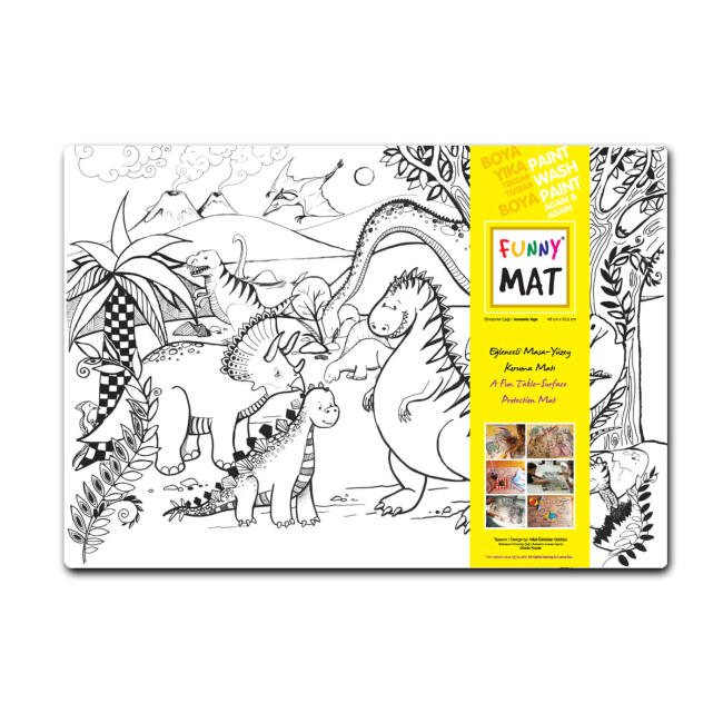 Funny Mat Dinazor Çağı Koruma Matı 48x33.5 cm 1143 - 1