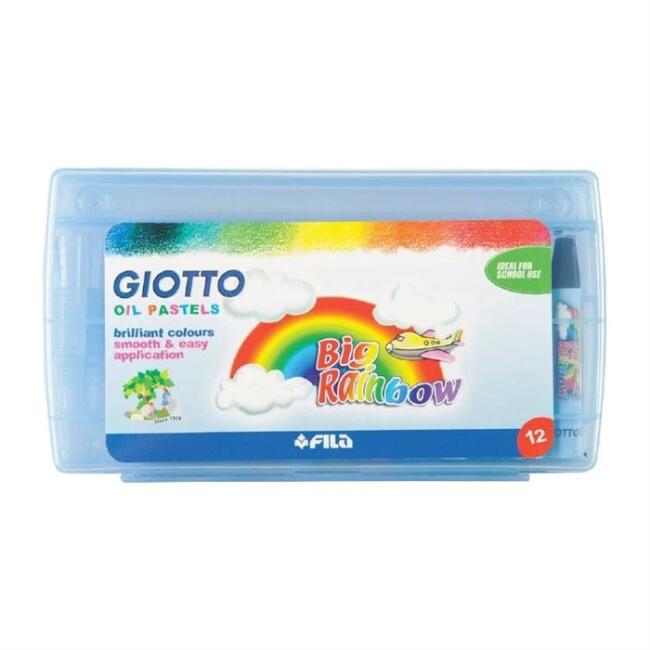 Giotto Big Rainbow Yağlı Pastel Boya 12 Renk - 1