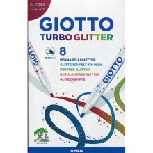 Giotto Turbo Glitter Simli Keçeli Kalem 8'li 425800 - GIOTTO