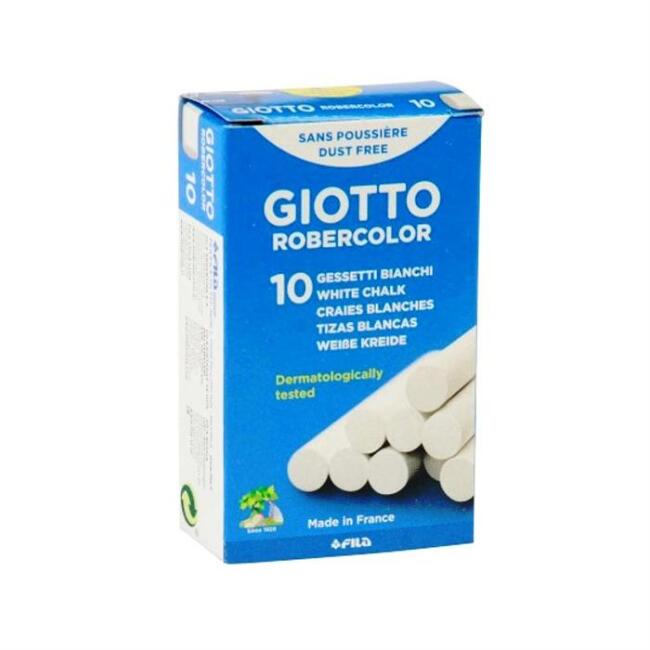 Giotto Robercolor Beyaz Tebeşir 10 Adet - 1