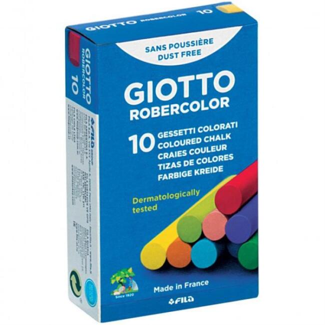 Giotto Robercolor Renkli Tebeşir 10 Adet - 1
