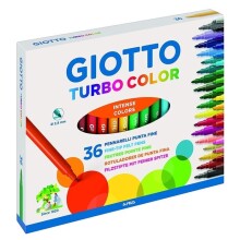 Giotto Turbo Color Keçeli Kalem Seti 36 Renk 2,8mm - 1