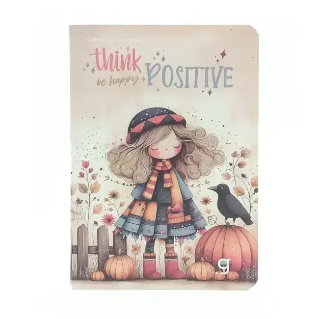Gıpta Exclusive Think be Happy Not Defteri 80 gr A6 60 Yaprak 7761 - 1