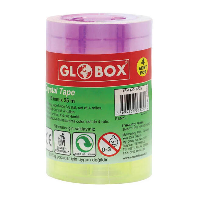 Globox Kristal Bant 18 mm 25 Metre 4'lü 6522 - 1