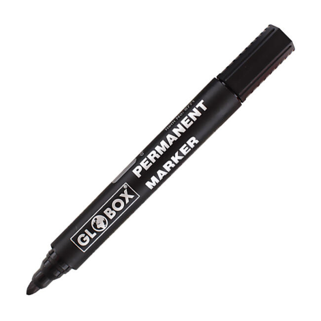 Globox Permanent Marker Kalem Siyah 6771 - 1