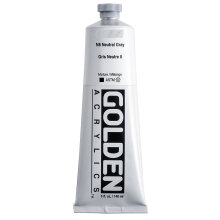 Golden Heavy Body Akrilik Boya 148 ml Seri 1 N8 Neutral Gray 1448 - Golden