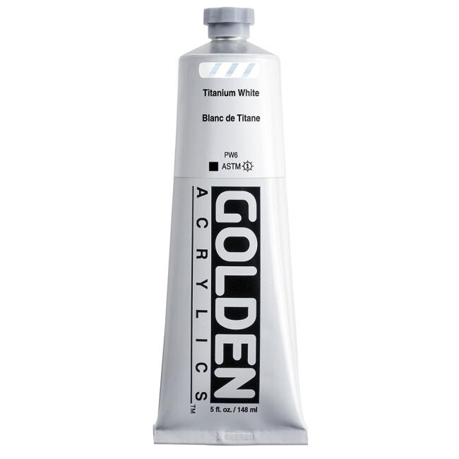 Golden Heavy Body Akrilik Boya 148 ml Seri 1 Titanium White 1380 - 1