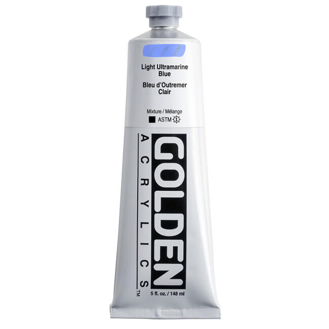 Golden Heavy Body Akrilik Boya 148 ml Seri 2 Light Ultramarine Blue 1566 - 1