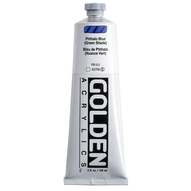 Golden Heavy Body Akrilik Boya 148 ml Seri 4 Phthalo Blue Green Shade 1255 - 1