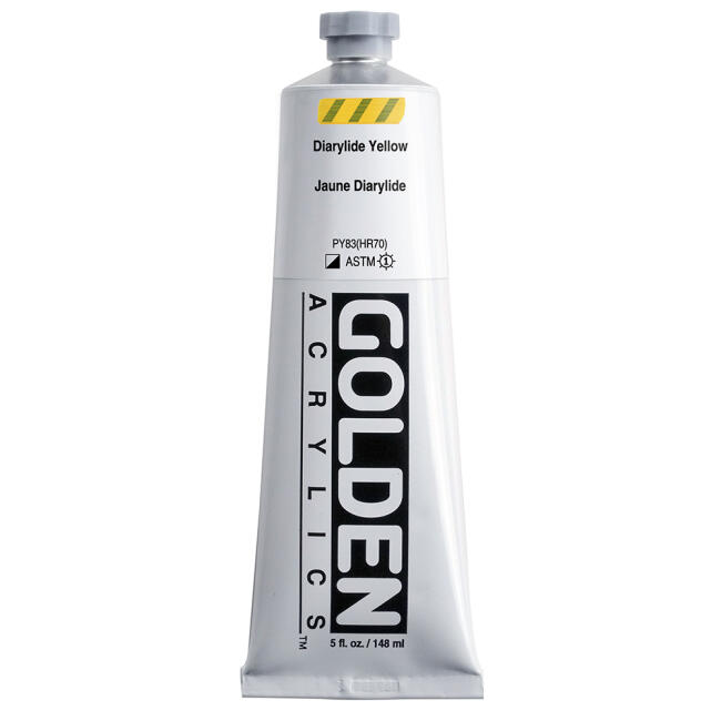 Golden Heavy Body Akrilik Boya 148 ml Seri 6 Diarylide Yellow 1147 - 1