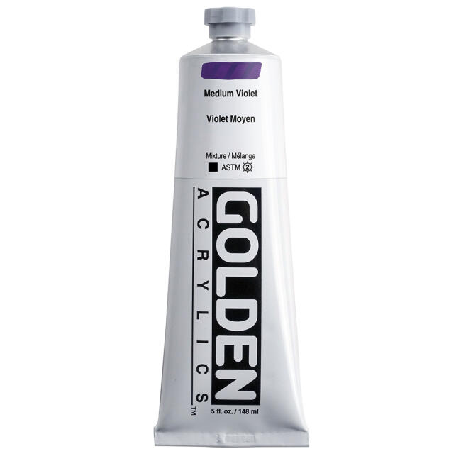 Golden Heavy Body Akrilik Boya 148 ml Seri 6 Medium Violet 1572 - 1