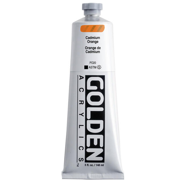 Golden Heavy Body Akrilik Boya 148 ml Seri 8 Cadmium Orange 1070 - 1