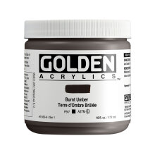 Golden Heavy Body Akrilik Boya 473 ml Seri 1 Burnt Umber 1030 - Golden