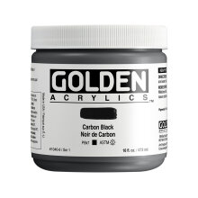Golden Heavy Body Akrilik Boya 473 ml Seri 1 Carbon Black 1040 - Golden