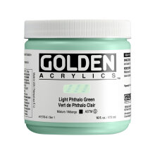 Golden Heavy Body Akrilik Boya 473 ml Seri 1 Light Phthalo Green 1578 - Golden