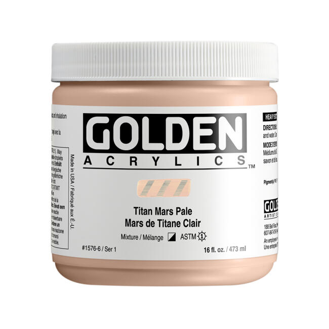 Golden Heavy Body Akrilik Boya 473 ml Seri 1 Titan Mars Pale 1576 - 1