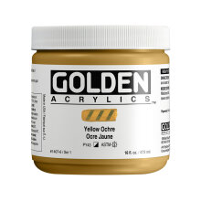 Golden Heavy Body Akrilik Boya 473 ml Seri 1 Yellow Ochre 1407 - Golden