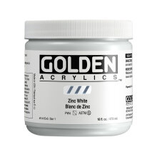 Golden Heavy Body Akrilik Boya 473 ml Seri 1 Zinc White 1415 - Golden