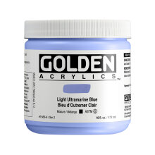 Golden Heavy Body Akrilik Boya 473 ml Seri 2 Light Ultramarine Blue 1566 - Golden