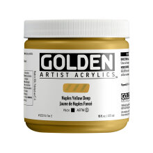 Golden Heavy Body Akrilik Boya 473 ml Seri 2 Naples Yellow Deep 1222 - Golden