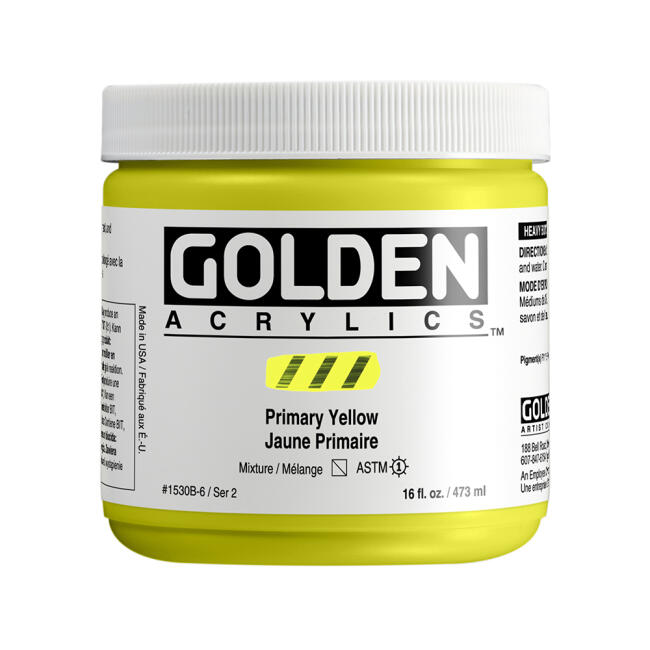 Golden Heavy Body Akrilik Boya 473 ml Seri 2 Primary Yellow 1530 - 1