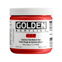 Golden Heavy Body Akrilik Boya 473 ml Seri 4 Cadmium Red Medium Hue 1552 - Golden