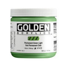 Golden Heavy Body Akrilik Boya 473 ml Seri 4 Permanent Green Light 1250 - Golden