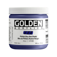 Golden Heavy Body Akrilik Boya 473 ml Seri 4 Phthalo Blue (Red Shade) 1260 - Golden