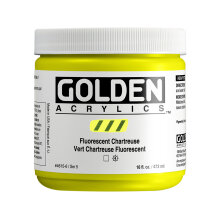 Golden Heavy Body Akrilik Boya 473 ml Seri 5 Fluorescent Chartreuse 4615 - Golden