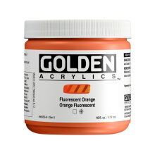 Golden Heavy Body Akrilik Boya 473 ml Seri 5 Fluorescent Orange 4630 - Golden