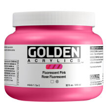 Golden Heavy Body Akrilik Boya 473 ml Seri 5 Fluorescent Pink 4645 - Golden